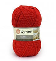 Пряжа YarnArt Charisma 100гр - 200м (156 Красный), 80% - шерсть, 20%- акрил, Турция