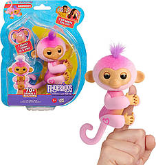 Інтерактивна іграшка мавпочка Гармонія New Fingerlings 2023 Interactive Baby Monkey Harmony (рожевий) WowWee