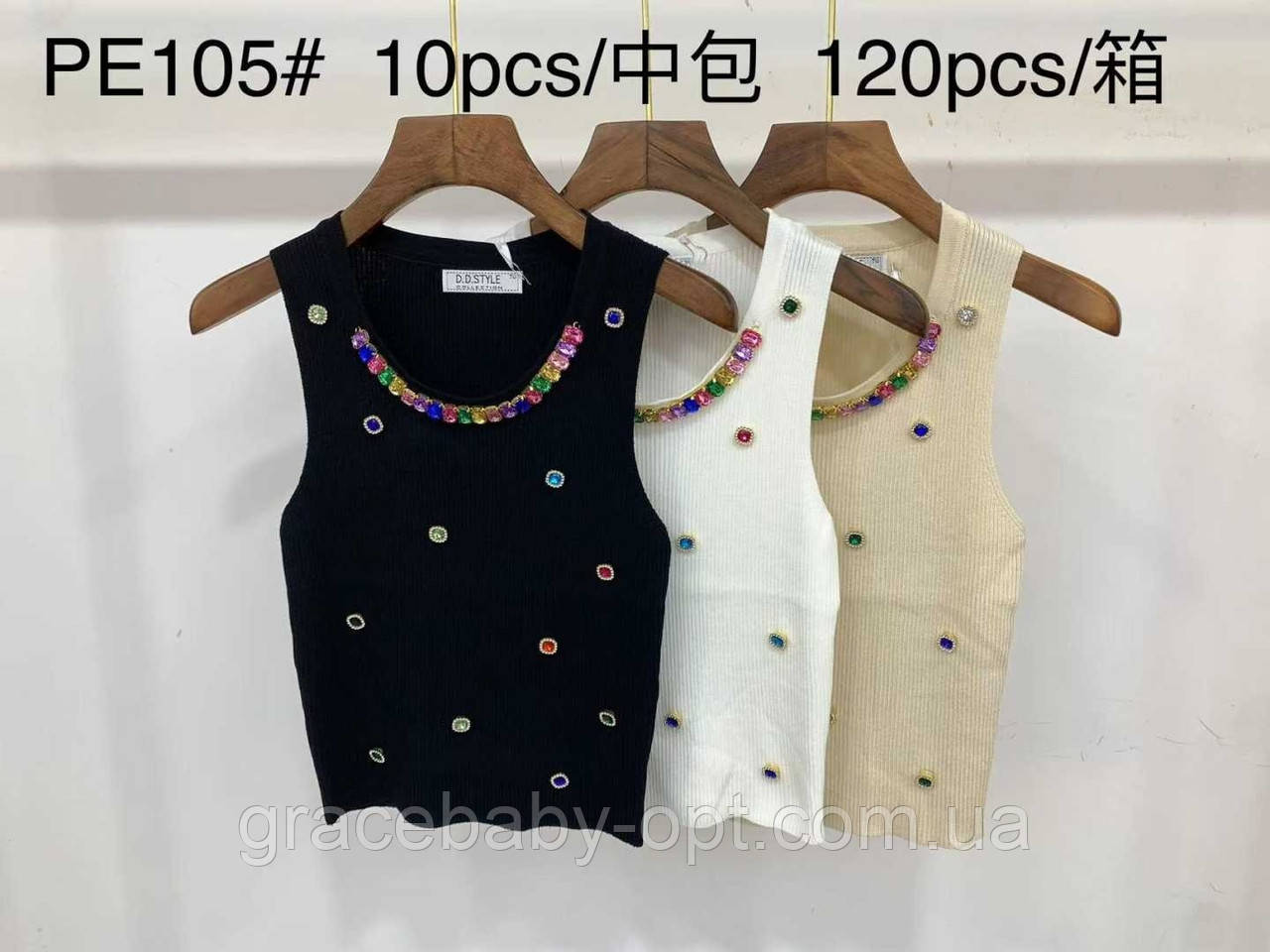 Майка жіноча оптом, S-XL pp., № Si-PE105