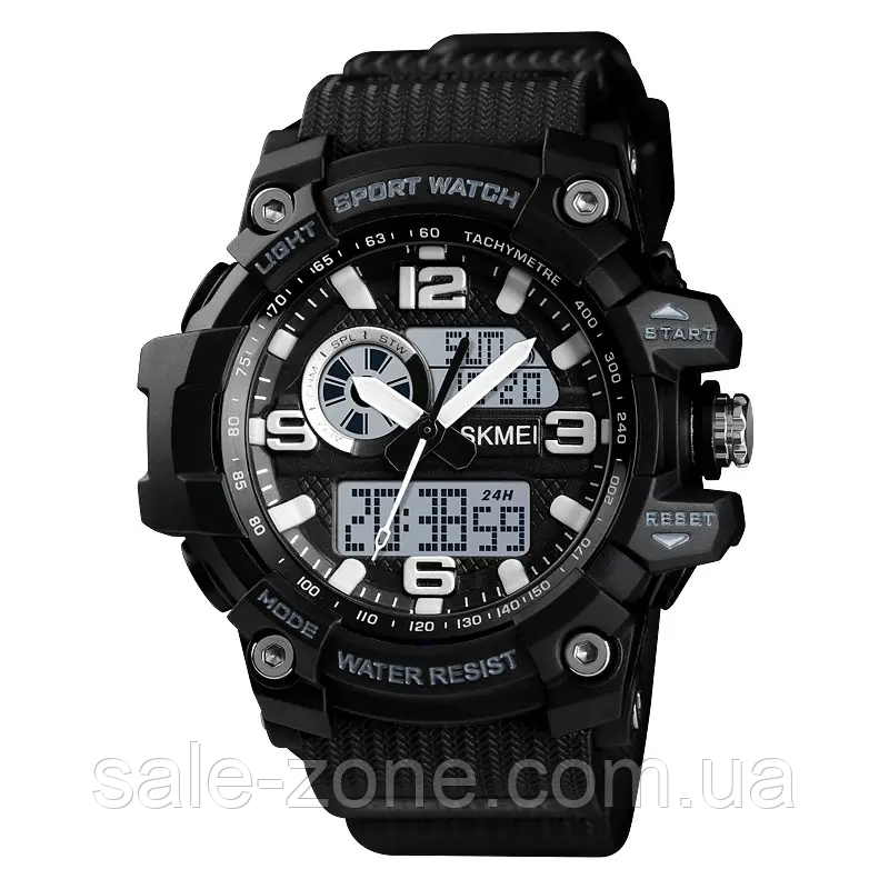 Мужские спортивные наручные часы Skmei 1436 (Черные) - фото 1 - id-p1928434029