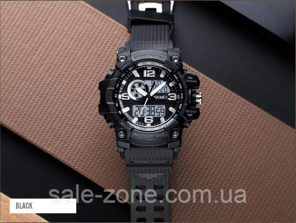 Мужские спортивные наручные часы Skmei 1436 (Черные) - фото 7 - id-p1928434029