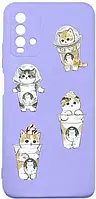 Чехол TOTO MiaMi Kira Slim Shell Case Xiaomi Redmi 9T/Poco M3 Violet Kitty