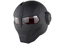 Мотоциклетный шлем Soman Размер M Черный Хіт продажу!