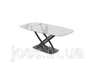 Стіл обідній овальний керамічний JOSS Діамант-W 130(190)x95x76 см, фото 6