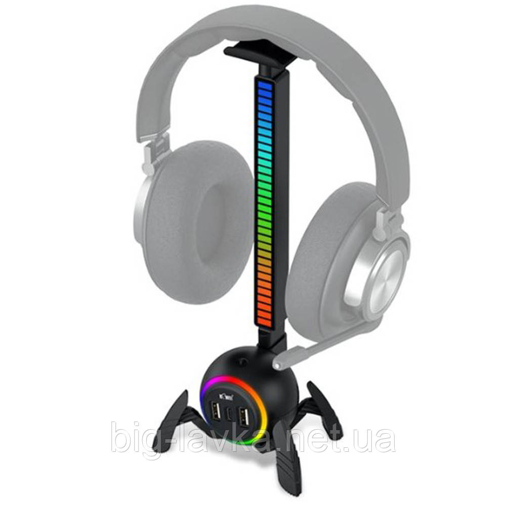 Підставка для ігрових навушників RGB Type-C SHS-COMB1 Чорний