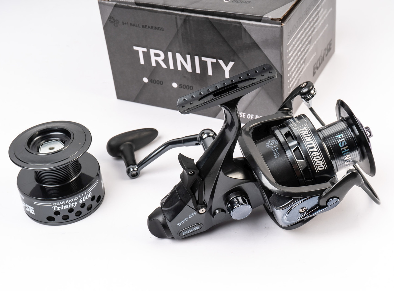 Котушка коропова Eclipse TRINITY 5000 мет шпуля, 9+1bb бейтранер, фото 1