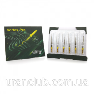 Vortex PRO, система машинних нікель-титанових профайлів для всіх типів каналів, 6 шт.
