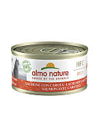 Упаковка влажного корма Almo Nature HFC Cat Jelly для кошек с лососем и морковью 70 г х 12 шт