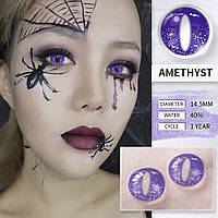 Крейзи линзы для косплея- 1 пара AMETHYST Фиолетовый