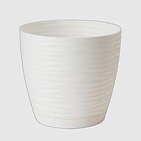 Вазон Сахара Петит 27 см з підставкою Білий