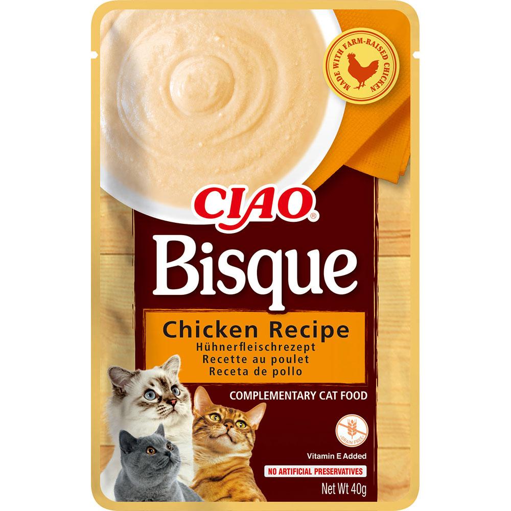 Вологий корм для котів пюре із курки Inaba CIAO Bisque 40 г, фото 1