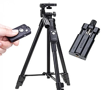 Штатив TriPod 3388 0.50-1.35м з пультом ДУ, Штатив для телефону і камери, Тринога для телефону, фото 5
