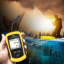 Ехолот Fish Finder портативний, Провідний ехолокатор для риболовлі, Ехолот для риболовлі, фото 4