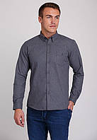 Рубашка Trend Collection 7009 Серый+клетка №8 M