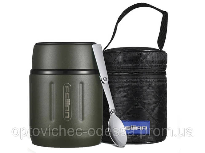 Купити Харчовий термос Feijian із нержавіючої сталі 500 мл Зелений Хіт ...
