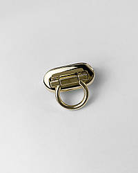 Замок для сумки врізний петелька, 4.2х2.2см, ЗОЛОТО