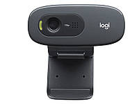 Веб-камера Logitech C270 HD 720P USB 2.0 для ПК та ноутбука C270 Чорний Хіт продажу!