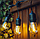 Вулична гірлянда з ретро лампами LED Edison 15шт на сонячній батареї, 7,5метров з перехідником, фото 8