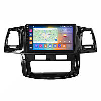 Штатная магнитола Lesko для Toyota Hilux VII Рестайлинг 2011-2015 экран 9" 2/32Gb CarPlay 4G Wi-Fi GPS Prime
