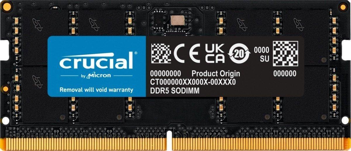 Пам'ять для ноутбуків Crucial 48 GB SO-DIMM DDR5 5600 MHz (CT48G56C46S5), фото 1