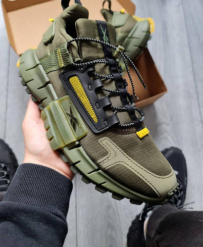 Купить Мужские Кроссовки Reebok Zig Kinetica Khaki Зеленые Рибок 41,45 ...