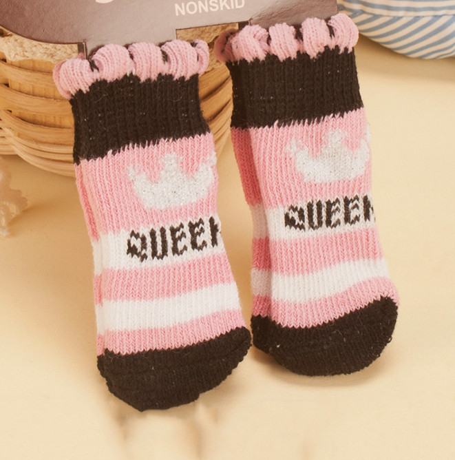 Шкарпетки для котів Pet Style "Корона" Рожеві 2
