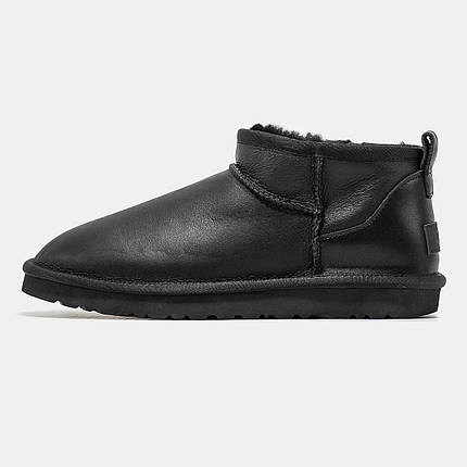 Зимові Черевики UGG Classic Ultra Mini Black / УГГ Класік Ультра Міні Чорні, фото 1