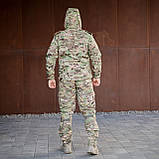 Тактичний костюм мультикам софтшел "Grifon Shark Tornado" (куртка+штани з наколінниками) осінній, фото 5