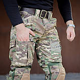 Тактичний костюм мультикам софтшел "Grifon Shark Tornado" (куртка+штани з наколінниками) осінній, фото 8