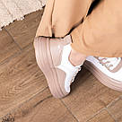 Шкіряні бежеві жіночі кеди  36 р-р, фото 10