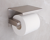 Тримач туалетного паперу Primo TP01 металевий з полицею - Matte Silver, фото 6