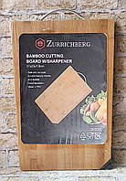 Бамбукова обробна дошка зі стругачкою для ножів Zurrichberg ZB/2039 37x23x1.8cm