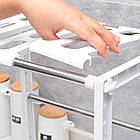 Регульована кухонна полиця, 38-70 см, KITCHEN RACK / Розсувний стелаж для зберігання посуду під раковину, фото 4