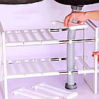 Регульована кухонна полиця, 38-70 см, KITCHEN RACK / Розсувний стелаж для зберігання посуду під раковину, фото 5