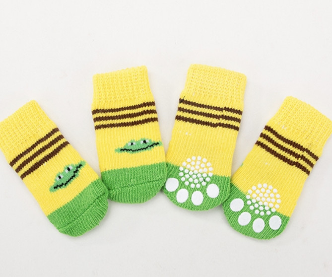 Шкарпетки для котів Pet Style "Жабки" Жовті 2, фото 1