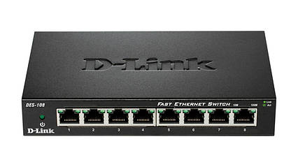Комутатор некерований D-Link DES-108