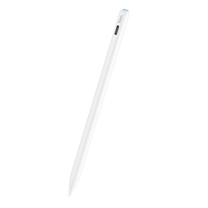 Стилус для сенсорних екранів HOCO Smooth series magnetic rechargeable capacitive pen for Pad GM107 white