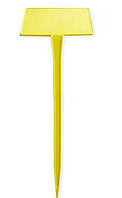Табличка садовая под маркировку М200, 10шт, 8.3х5.5х20см, желтая