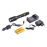 Тактичний ліхтарик Police BL-2804 158000W T6 Black (3_03291), фото 2