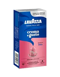 Nespresso капсули Lavazza Crema e Gusto Dolce 10 Алюміній Італія Неспресо кави еспресо