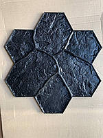 Поліуретановий штамп для бетону і штукатурки "Квітка Велика" №1 (Бутовий Камінь), для підлоги і доріжок