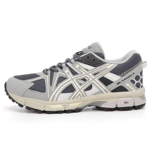 Мужские кроссовки Asics Gel-Kahana 8 Grey, серые кожаные кроссовки ...