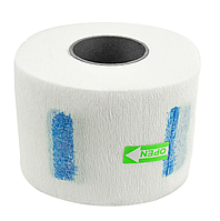 Комірці паперові перукарські білі блакитний клей COLOReIT