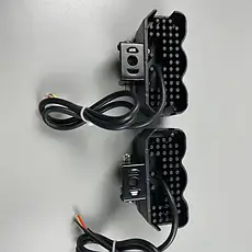 LED фара з чітким світловим кордоном 30W надяскрава мото-фара 10W х 3 комбо-промінь, фото 5