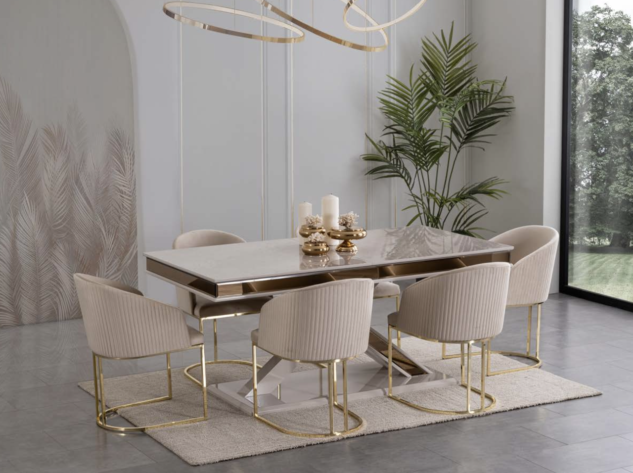 Елітний сучасний стіл обідній 180(260)x100x78 см JOSS Прадо
