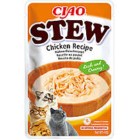 Влажный корм для кошек с тушеной курицей Inaba CIAO Stew 40 г