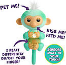 Інтерактивна іграшка мавпочка Ава New Fingerlings 2023 Interactive Baby Monkey Ava (бірюзовий) WowWee, фото 3