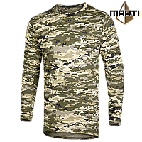 Футболка тактична з довгим рукавом хакі піксель, футболка тактична Футболка ЗСУ Армійська сорочка