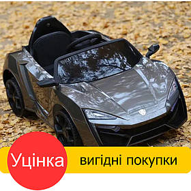 Уцінка! Дитячий електромобіль Lukan Hypersport (2 мотори по 35W, MP3) Baby Tilly T-7623 EVA BLACK Чорний