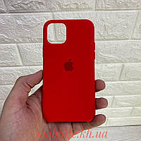 Чехол Silicon case iPhone 11 Pro Red ( Силиконовый чехол iPhone 11 Pro с микрофиброй )